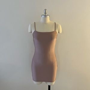 Mauve bodycon mini dress